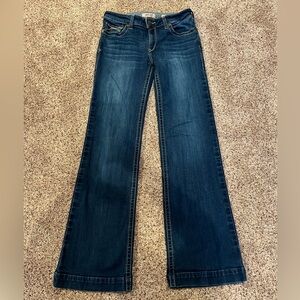 Ariat Dark Blue Mid Rise Trouser Jeans